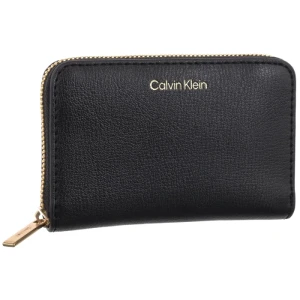 Zdjęcie produktu Portfel Foil Logo Medium Zip Around Black/Toasted Coconut LV04F1091G 332 (CK683-a) Calvin Klein