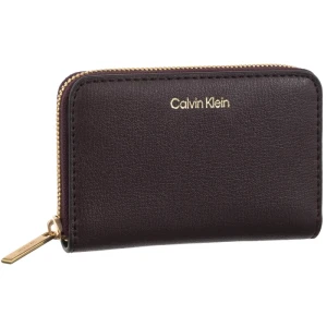Zdjęcie produktu Portfel Foil Logo Medium Zip Around Fudge/Espresso LV04F1091G 33A (CK683-b) Calvin Klein
