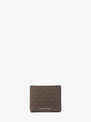 Portfel Greyson z logo i kieszonką na monet Michael Kors