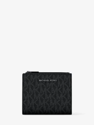 Portfel Hudson z charakterystycznym logo Michael Kors CZARNY (Czarny)