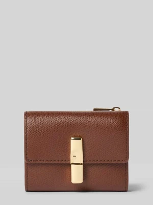 Portfel i etui na karty w zestawie ze skóry model 'IRIDE' Furla Ciemnobrązowy