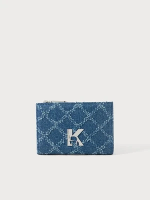 Portfel KARL LAGERFELD niebieski denim