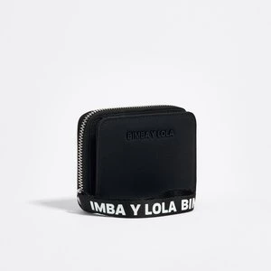 Portfel klapa nylon czarny BIMBA Y LOLA