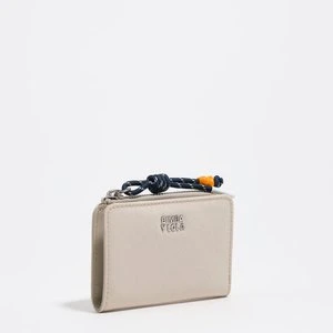 Portfel kompaktowy nylon biało-szary BIMBA Y LOLA