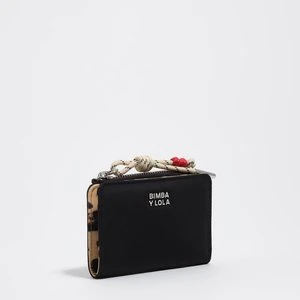 Portfel kompaktowy nylon grafit BIMBA Y LOLA