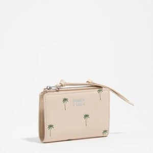 Portfel kompaktowy Palms orzechowy BIMBA Y LOLA