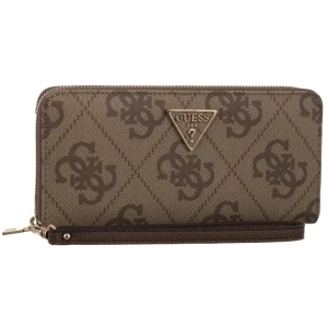 Zdjęcie produktu Portfel Laurel II Slg Large Zip Around SWSO74 59146 Latte Logo/Brown (GU860-b) Guess
