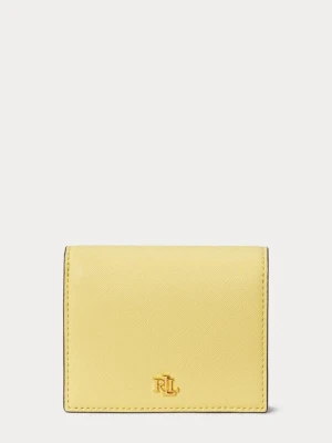 Portfel Lauren Ralph Lauren jasnożółty