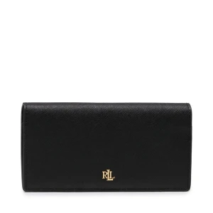 Portfel LAUREN RALPH LAUREN Slim Wallet Wlt Med 432802917009 Czarny