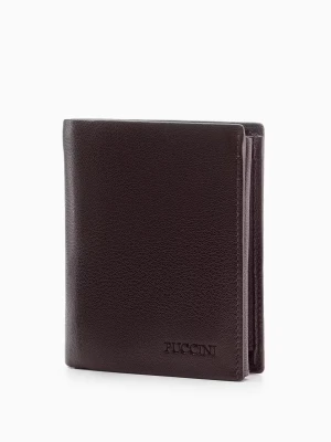 Portfel męski brązowy ze skóry naturalnej Puccini