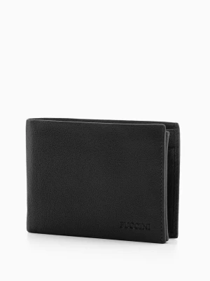 Portfel męski czarny ze skóry naturalnej Puccini