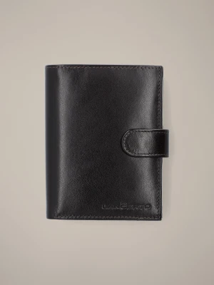 Portfel Męski Skórzany Brązowy z RFID Lancerto