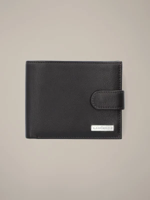 Portfel Męski Skórzany Ciemnobrązowy z RFID Lancerto