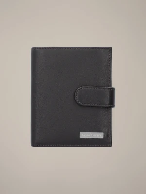 Portfel Męski Skórzany Ciemnobrązowy z RFID Lancerto