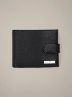 Portfel Męski Skórzany Czarny z RFID Lancerto