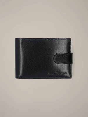 Portfel Męski Skórzany Czarny z RFID Lancerto