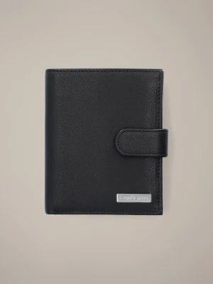 Portfel Męski Skórzany Czarny z RFID Lancerto