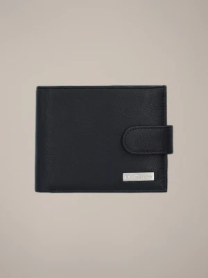 Portfel Męski Skórzany Czarny z RFID Lancerto