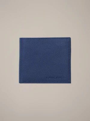 Portfel Męski Skórzany Granatowy Mały z RFID Lancerto