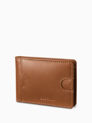 Portfel męski skórzany mały brązowy Puccini