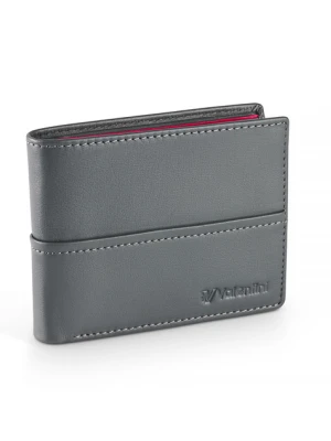 Portfel męski Valentini Black&Red Diamond 274 szary