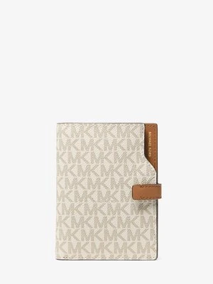 Portfel na paszport Jet Set z charakterystycznym logo MICHAEL Michael Kors