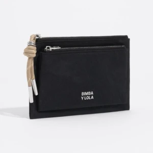 Portfel pocket nylon czarny BIMBA Y LOLA