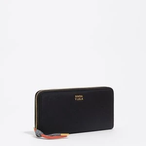 Portfel poziomy duży nylon czarny BIMBA Y LOLA