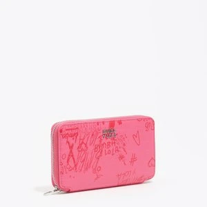 Portfel poziomy średni Bimba logo malinowy róż BIMBA Y LOLA