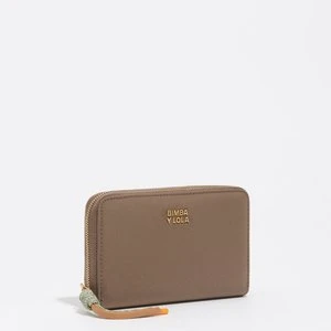 Portfel poziomy średni nylon brąz khaki BIMBA Y LOLA