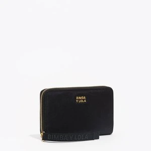 Portfel poziomy średni nylon czarny BIMBA Y LOLA
