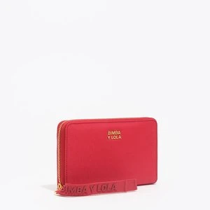 Portfel poziomy średni nylon czerwony BIMBA Y LOLA