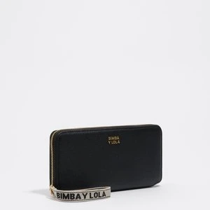 Portfel poziomy duży skóra czarny BIMBA Y LOLA