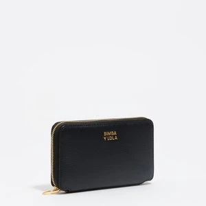 Portfel poziomy średni skóra czarny BIMBA Y LOLA