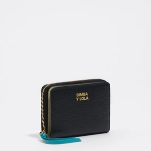 Portfel z klapą skóra czarny BIMBA Y LOLA