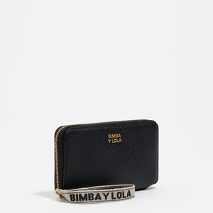 Portfel poziomy średni skóra czarny BIMBA Y LOLA