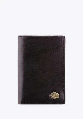 Portfel skórzany uniwersalny pionowy czarny Wittchen