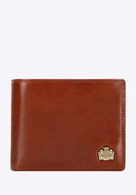 Portfel skórzany uniwersalny poziomy jasny brąz Wittchen