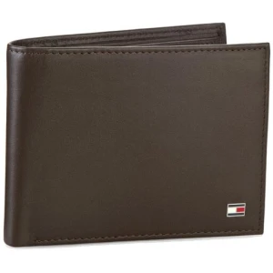 Portfel Tommy Hilfiger Eton Cc Flap And Coin Pocket AM0AM00652/83362 Brązowy