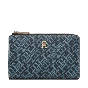 Portfel Tommy Hilfiger Th Icon Bifold Wallet Monoplay AW0AW18594 Granatowy