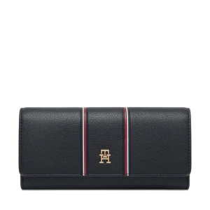 Portfel Tommy Hilfiger Th Icon Lrg Flap Wallet Corp AW0AW18656 Granatowy