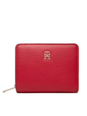 Portfel Tommy Hilfiger Th Icon Med Za Flap AW0AW17742 Czerwony