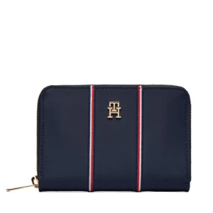 Portfel Tommy Hilfiger Th Icon Med Za Nylon Corp AW0AW17953 Niebieski