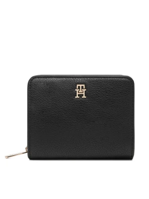 Portfel Tommy Hilfiger Th Icon Med Za W/Flap AW0AW18475 Czarny