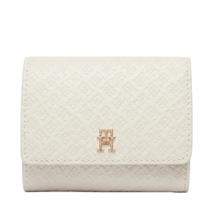 Portfel Tommy Hilfiger Th Icon Trifold Mono AW0AW18484 Beżowy