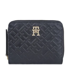 Portfel Tommy Hilfiger Th Refined Med Za Mono AW0AW15755 Czarny