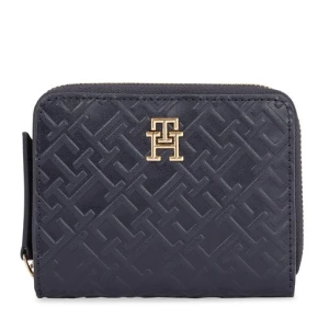 Portfel Tommy Hilfiger Th Refined Med Za Mono AW0AW15755 Granatowy