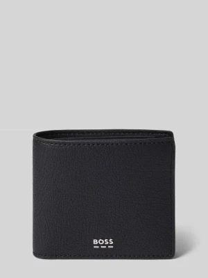 portfel z detal z logo Boss
