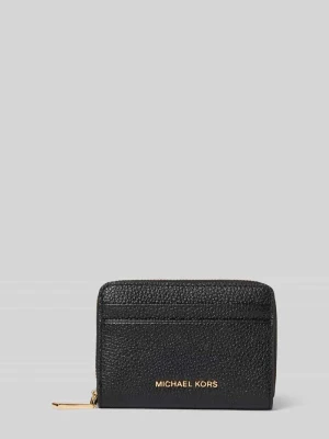 Portfel z detal z logo model 'Jet Detail' Michael Kors Czarny