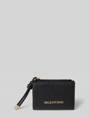 Portfel z detal z logo model 'SAPHIRA' VALENTINO BAGS Czarny